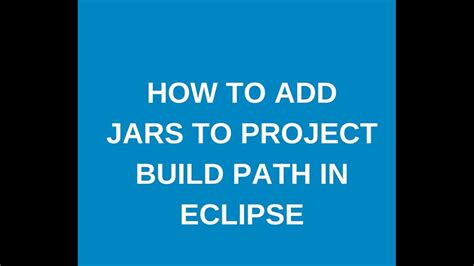 Image result for Project Build Path and Importing Jars