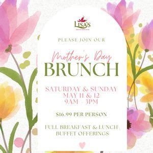 Mothers Day Weekend Brunch Buffet, Lisa's Mexican Restaurant, San ...