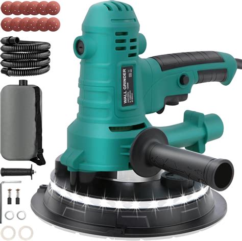 800W Electric Drywall Sander - Variable Speed 1200-2300RPM With Vacuum ...