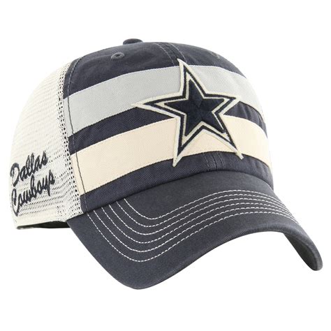 Men's '47 Navy/Natural Dallas Cowboys Clubhouse Boon Trucker Clean Up ...