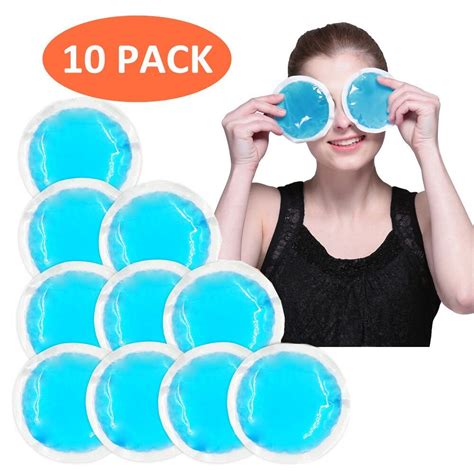 Buy 10 Packs 4" Gel Ice Packs for Kids Injuries Reusable, Small First ...