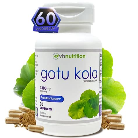 Buy VH tionGOTU KOLA | 1300mg Centella asiatica Extract | Cognitive and ...