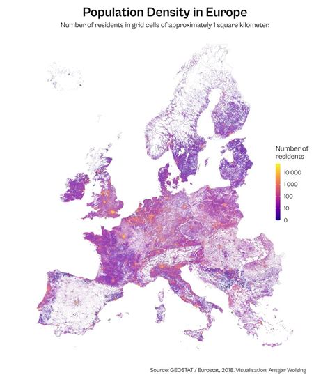 Population Density Map Europe