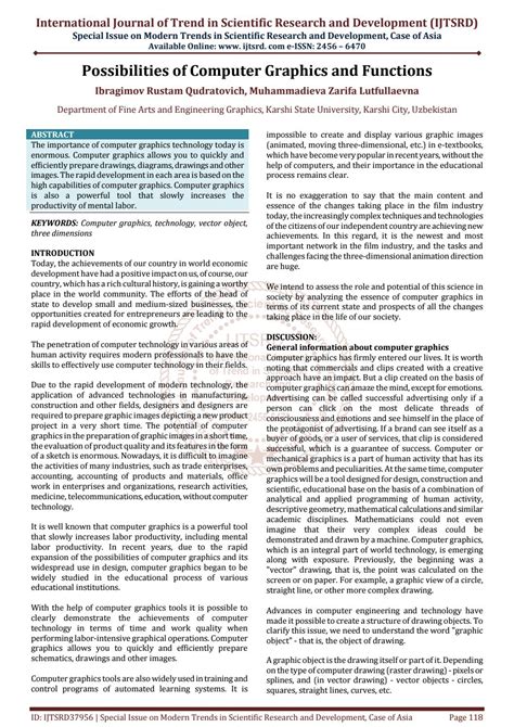 Image result for Computer Graphics Journal