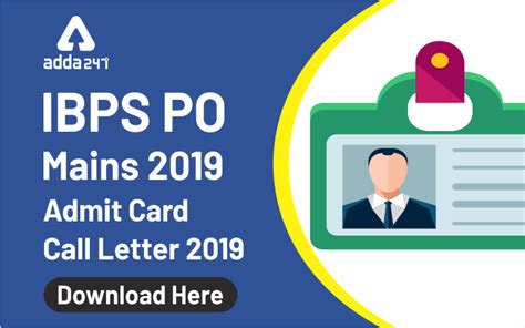 IBPS PO Main Admit Card 2019 Out: Download Now