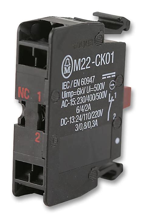 Buy in India EATON MOELLER M22-CK01 Contact Block, Flush, 1NC, 4 A, 500 ...