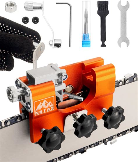 Amazon.com: NBTA2 Chainsaw Sharpener Tool with Tungsten Burr and ...