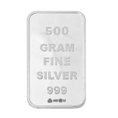 500 Grams 999 Silver Bar with certificate