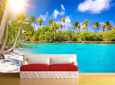 999Store Beautiful Resort self Adhesive vynl Wallpaper Wall murals for ...