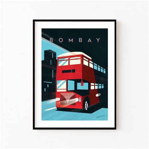 Buy BOMBAY BUS India Travel Poster Online at Best Price – Dessine Art