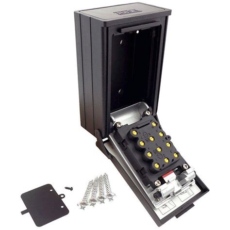 Buy Key/Card Storage Wall Mount Push Button Combination Lockbox, Black ...