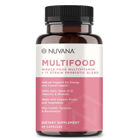 Multifood Whole Food Multivitamin For Men And Women 21 Organic ...