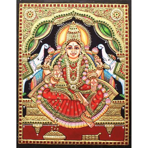 TANJORE PAINTING GAJA LAKSHMI