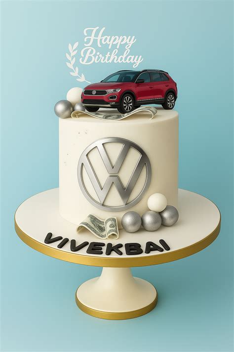 Volkswagen Car Theme Cake – CAKE O CLOCKS