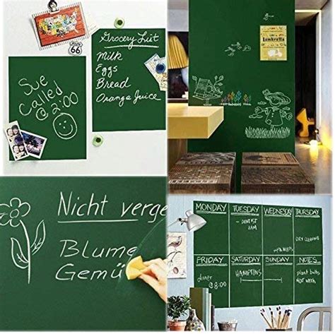 CraftDev Green Board Vinyl Wall Sticker Removable Decal Chalkboard for ...