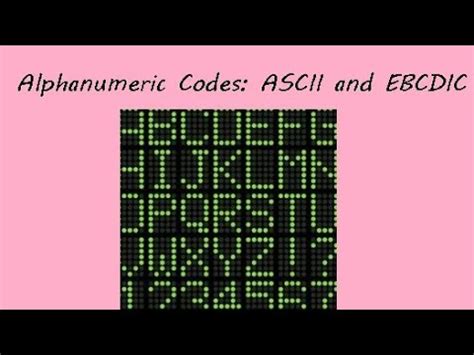 Alphanumeric Code Video Lecture - Analog and Digital Electronics ...