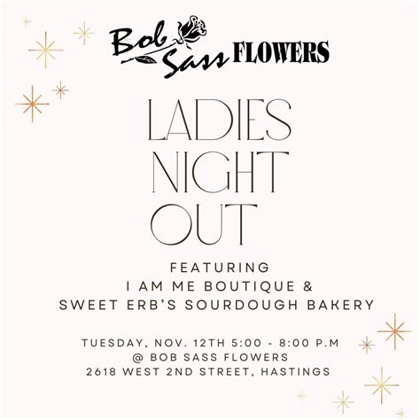 Ladies Night Out with Pop up Shops featuring I Am Me Boutique & Sweet ...