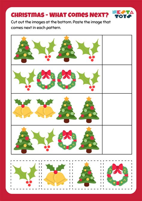 Christmas Activity Sheets for Kids - Tracing & Counting – NESTA TOYS