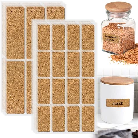 NunuBorn Cork Waterproof Removable Label Stickers-132 Pcs India | Ubuy