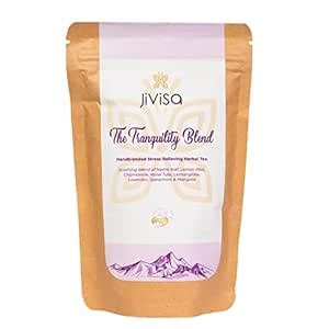 JiViSa Tranquility Blend Herbal Tea - Calming Stress Relief with ...