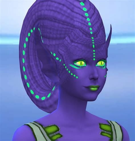 Image result for Alien with Cat Eyes Sims 4