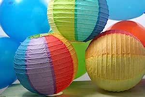 Fusion Round Paper Lanterns Rainbow : Amazon.in: Office Products