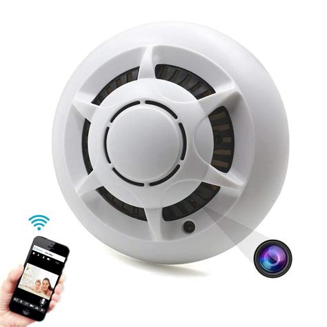 Buy SAFETYNET Hidden Camera WiFi Wireless Spy Camera Smoke Detector HD ...