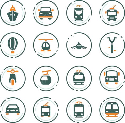Public Transport Icons Set Bus Silhouette Truck Vector, Bus, Silhouette ...