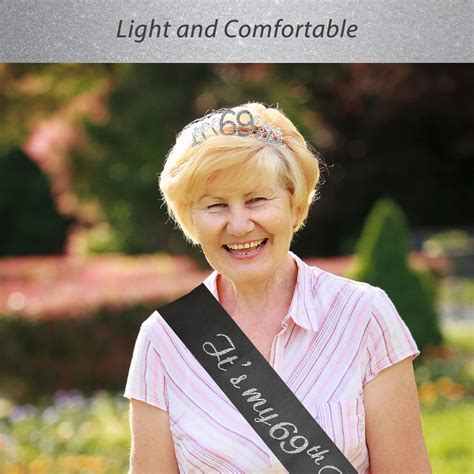 MEANT2TOBE 69th Birthday Sash and Tiara for Women - Fabulous India | Ubuy