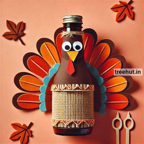Turkey Bottle Decoration Ideas, Bottle Craft Ideas
