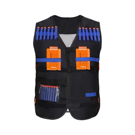 Yosoo Kids Elite Tactical Vest with 20 Pcs Soft Foam Darts for Nerf Gun ...