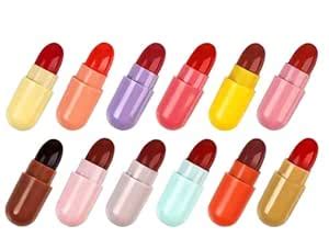 Buy Rsentera 16 Color Shades Mini Lipstick Set, Crayon Matte Capsules ...