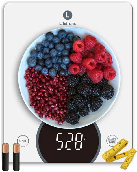 Lifetrons Calorie Premium Digital Kitchen Weight Scale,Tare Function ...