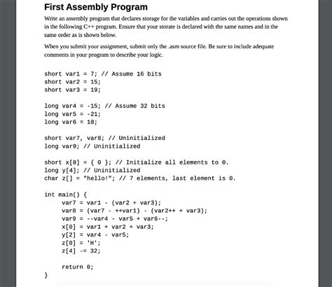 Image result for Simple Program of Assembly