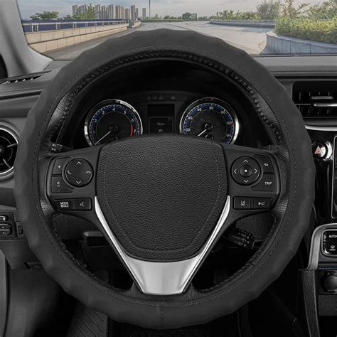 Movell Car Premium Finger Grip Steering Wheel Cover - Leather ...
