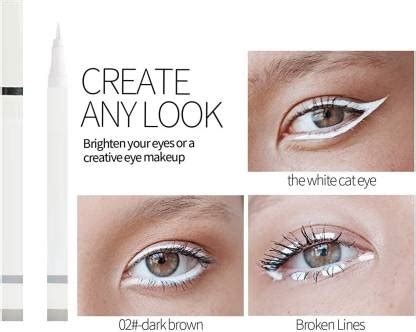 NADJA New long-lasting liquid eyeliner White sketch pen eyeliner 2 ml ...