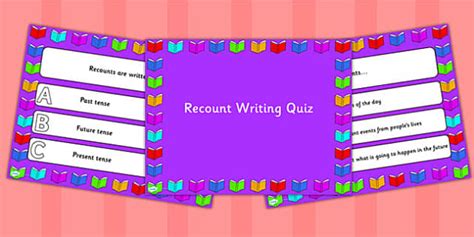 Recount Writing PowerPoint Quiz (teacher made) - Twinkl