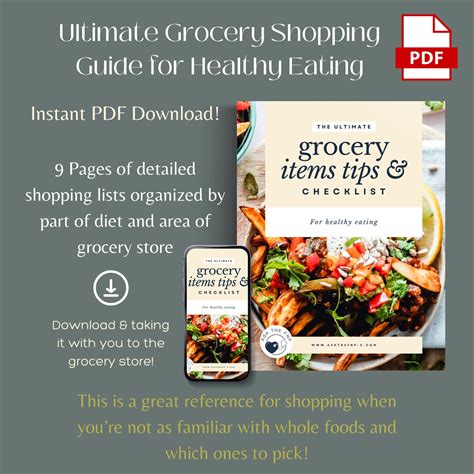 Ultimate Grocery Shopping Guide for Healthy Eating - Etsy