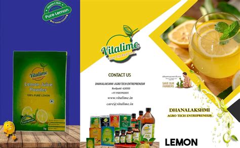 Vitalime Lemon Drink Powder | All Natural freeze Dried lemon juice ...