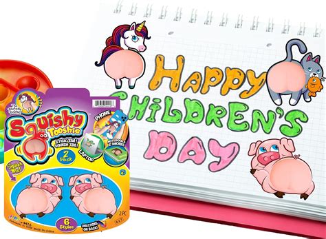 Tooshie Squishy Stickers (3 Packs of 2) 3D Stickers India | Ubuy