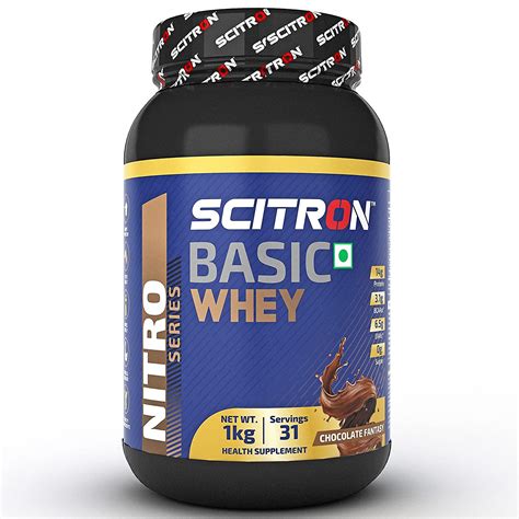 Scitron Nitro Series BASIC WHEY (14g Protein, 3.1g BCAAs, 6.5g EAAs, 0g ...