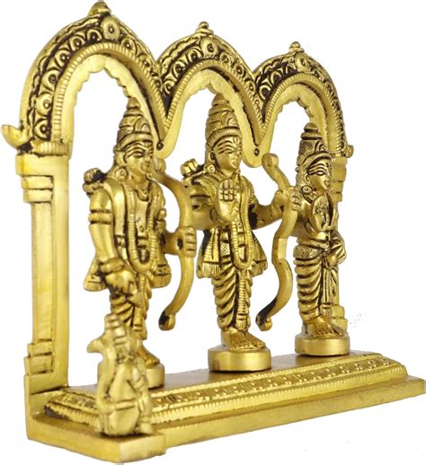 Buy ASHIRWAD Brass Ram Darbar Murti Lord Ram Sita Lakshman Hanuman ji ...