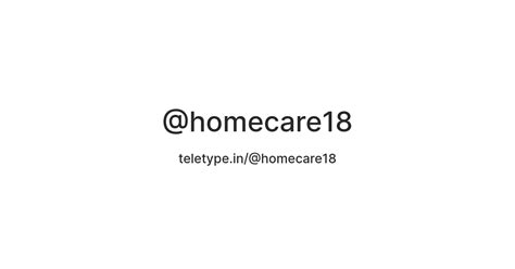 Homecare Appliances — Teletype