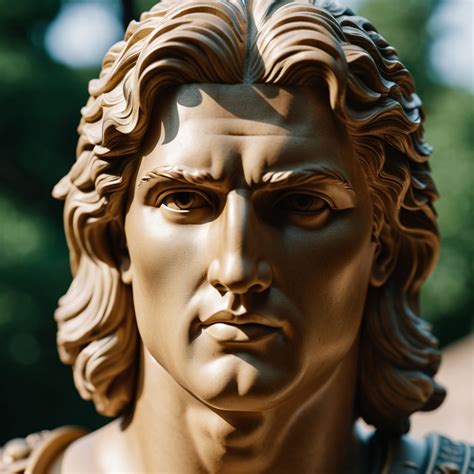 Alexander the Great Statue Portrayal | Stable Diffusion Online