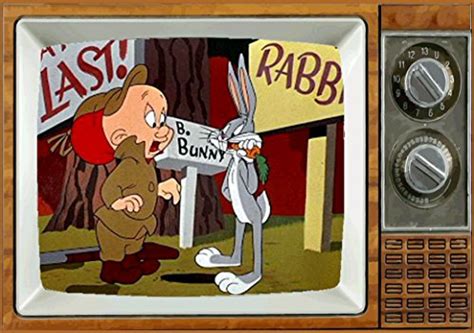 Buy BUGS BUNNY ELMER FUDD TV Fridge MAGNET 2" x 3" art SATURDAY MORNING ...