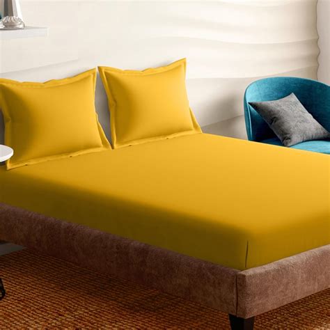 Buy PORTICO Shades Cotton 144TC 3PCs Queen Bedsheet Set from Portico at ...