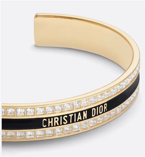 Dior Night Code Armreif Metall mit Gold-Finish, Kristalle in Weiß und ...