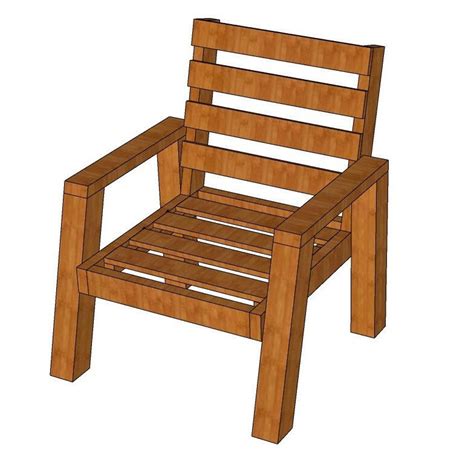 DIY Outdoor Chair Plans/ PDF Woodworking Plan/ Garden Chair Plans/ PDF ...