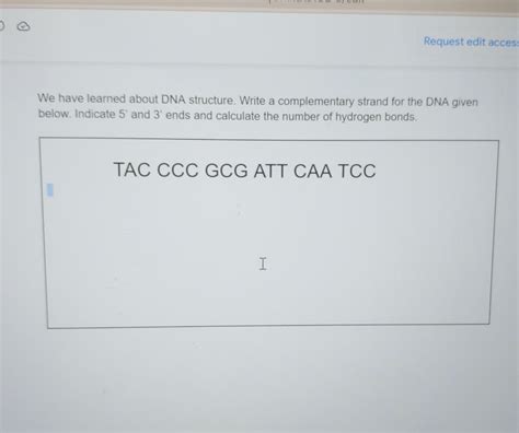 Image result for Write the Complementary DNA Strand