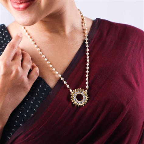 Karwar Pearl Ganthan Necklace| 92.5 Silver | 22K Gold plated